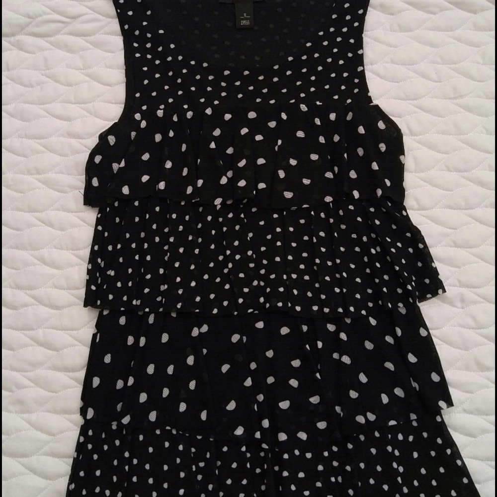 Black and White Polka Dot Blouse